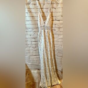 Blue and White Floral Maxi